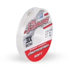 ASSO Fluorocarbon Soft 50m 0,12mm 1,60 kg Clear Vorfachschnur