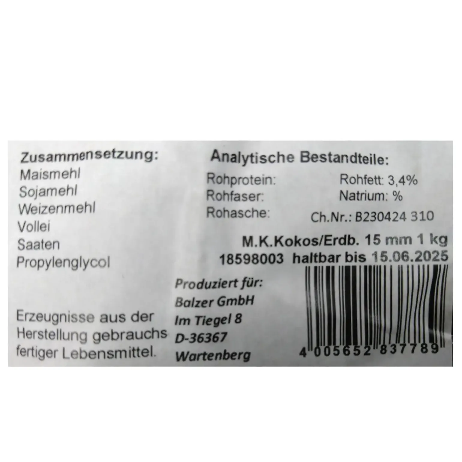 Balzer Matze Koch Kokos/Erdbe.15mm Booster Balls Boilies – Special Edition