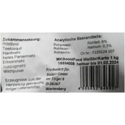 Balzer MK Booster Food Weißbrot/Kartoffel 1kg Grundfutter