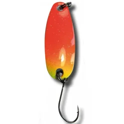 Behr L-Spoon Forellenblinker mit Einzelhaken Rot-Gelb-Glitter