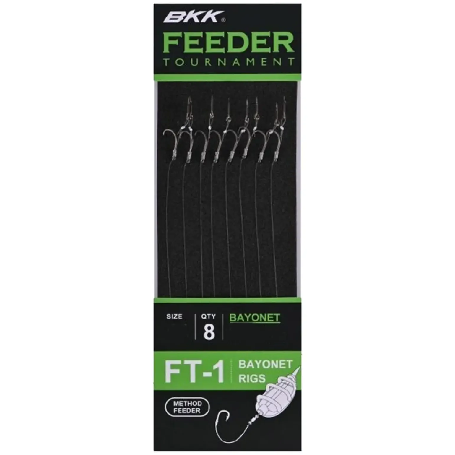 BKK Feeder Tournament FT-1 Bayonet #8 gebundener Feederhaken