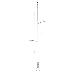 BKK Hyper Flash B1 Glow Heavy Circle Yellow Tang #1/0 Meerespaternoster