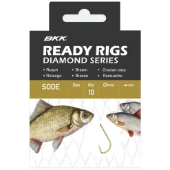 BKK Ready Rig Diamond-Sode GD 10#, Ø 0,14 Allround Vorfachhaken gebunden