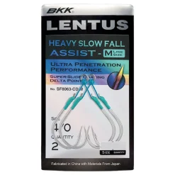 BKK SF Lentus M Bright Tin 5/0# Jigging Haken