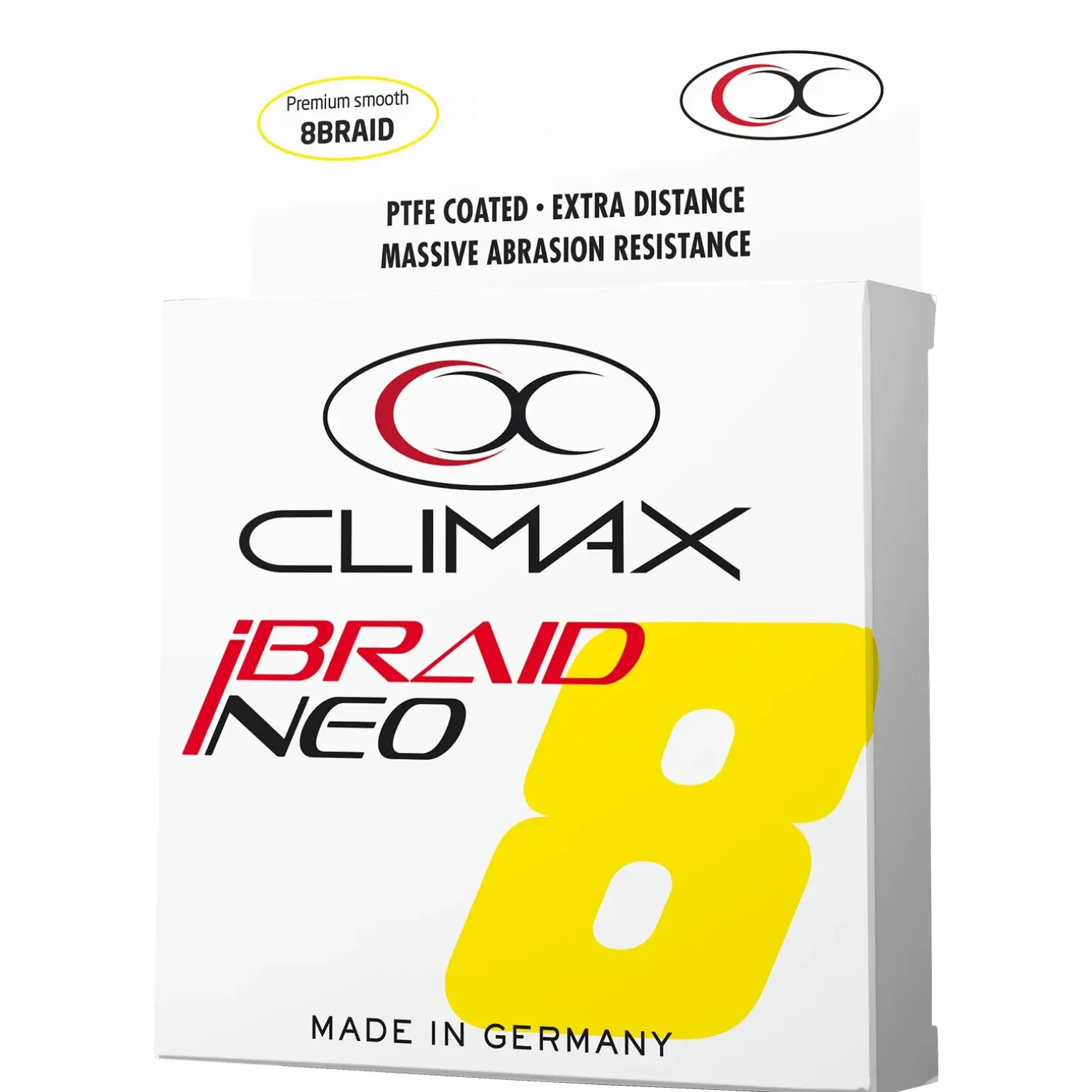 Climax iBraid NEO 135m 0,20mm gelb (non UV) Geflochtene Angelschnur