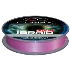 Climax iBraid U-Light Fluo-Purple 135m 0,06mm ultradünne geflochtene Angelschnur