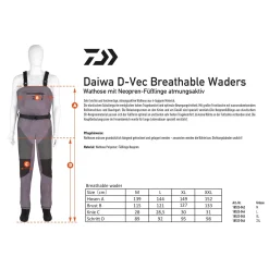 Daiwa D-VEC Breathable Waders M Wathose