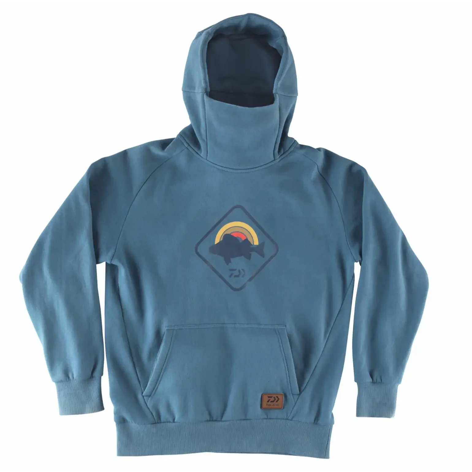 Daiwa D-Vec Snood Hoodie Petrol-Grün XXL Kapuzenpullover