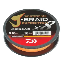 Daiwa J-Braid Exped. X8E 0.13mm-300m smash orange Geflochtene Schnur