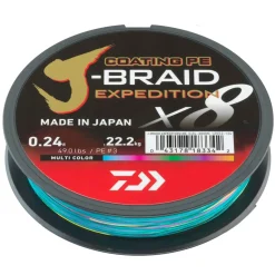 Daiwa J-Braid Exped. X8E 0.13mm-300m multi c. Geflochtene Schnur