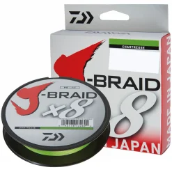 Daiwa J-Braid X8 0.28mm-300m Chartreuse Geflochtene Schnur