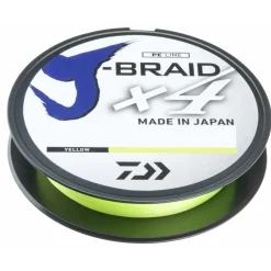 Daiwa J-Braid X4E 0.19mm-135m yellow Geflochtene Schnur
