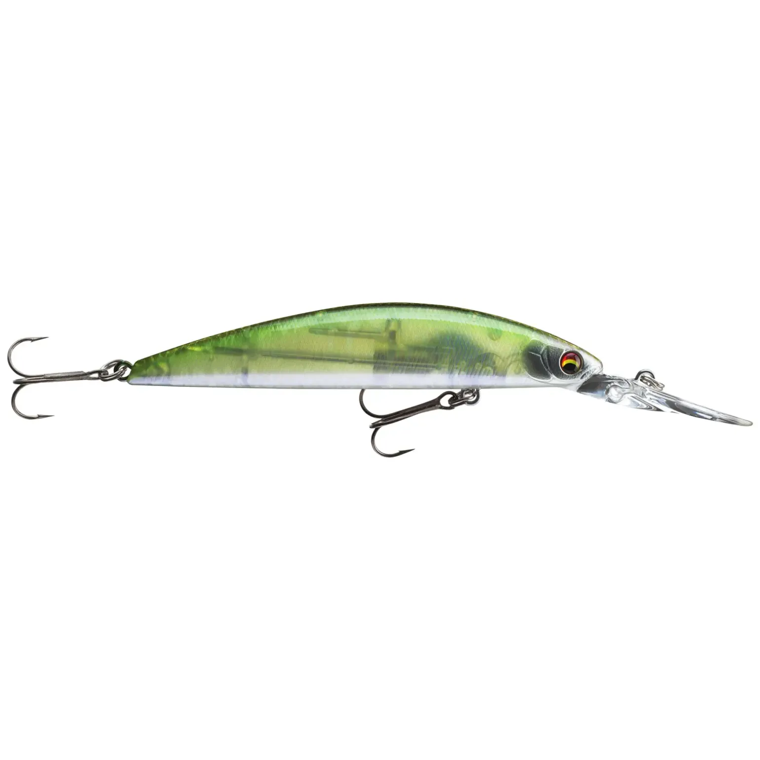 Daiwa TN Current Master 93FDR Green Flash Ghost Twitchbait Wobbler