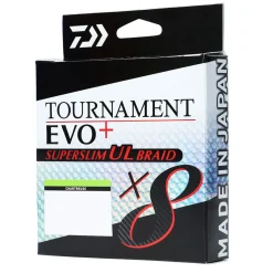 Daiwa TNx8 EVO+ SUPER SLIM UL Braid PE 0.5 -135m Chartreuse Ultralight-Geflochtene Schnur