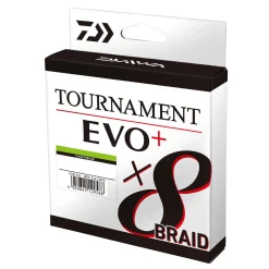 Daiwa Tournament X8 Braid EVO+ 0,18mm 270m Chartreuse geflochtene Angelschnur