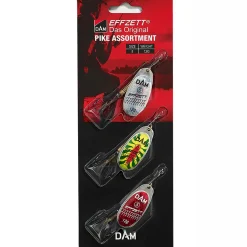 DAM Effzett Assortment 3 Stück Spinner #5 12g Sinking Pike Hecht-Spinnerset