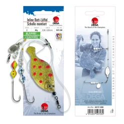 Dega UV Inline-Butt-Löffel in Schollen-Form 60g Braun