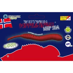 Dieter Eisele Wattwurm Doppelgänger Deep Sea 8cm 5 Stk Rot Angelköder