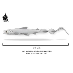 FishingGhost Renky Shad CRL 35cm Curly Tail Gummifisch