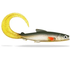FishingGhost Renky Shad CRL 35cm Curly Tail Golden Bleak Gummifisch
