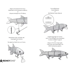 FishingGhost RenkyOne 25cm Blue Crystal Hybrid Swimbait