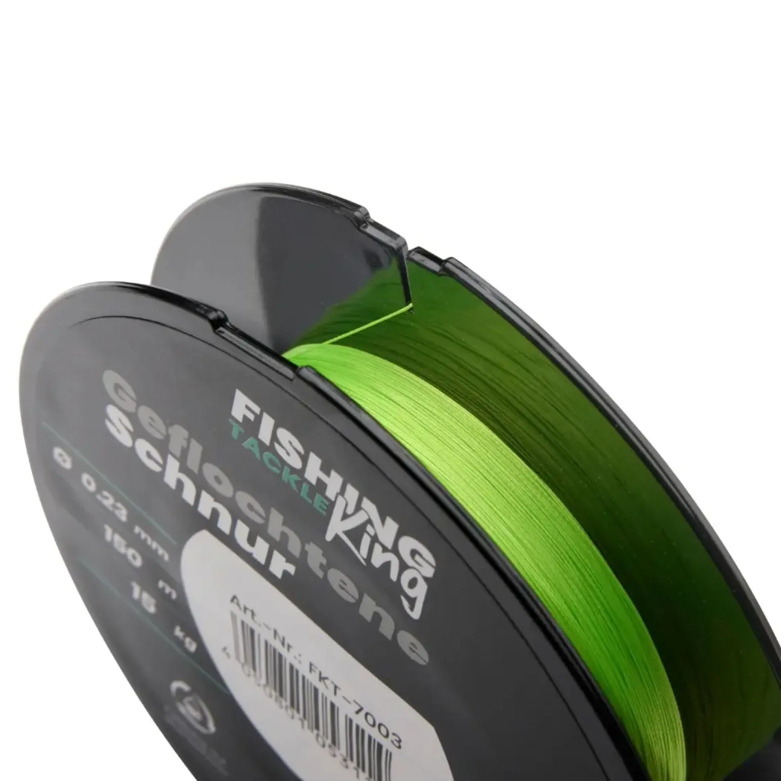 Fishing-King Tackle 8-fach Geflochtene Schnur Chartreuse 150m 0,12mm Barsch