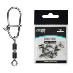 Fishing-King Tackle Forelle Duolock Snap + Double Swivel