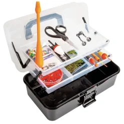 Fladen Deluxe Basic Angelkoffer 33x20x15cm mit Angelzubehör Komplett Angelset