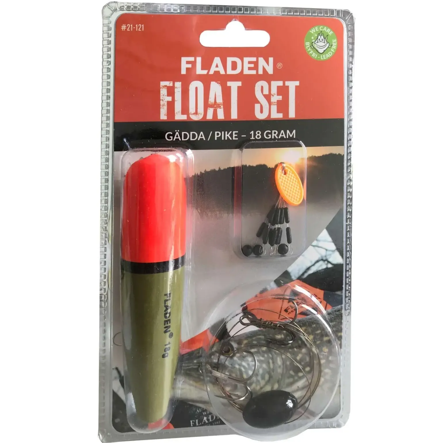 Fladen Köderfisch Tragkraft 18g Komplett Set