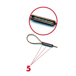 flexonit Quetschhülsenzange 6.0 Klemmhülsenzange für Stahlvorfach