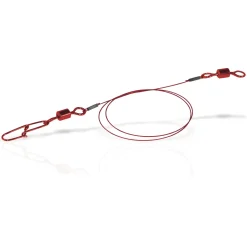 flexonit Red 7x7 0,27mm Wirbel/Snap 2Stk. Länge 35cm Stahlvorfach