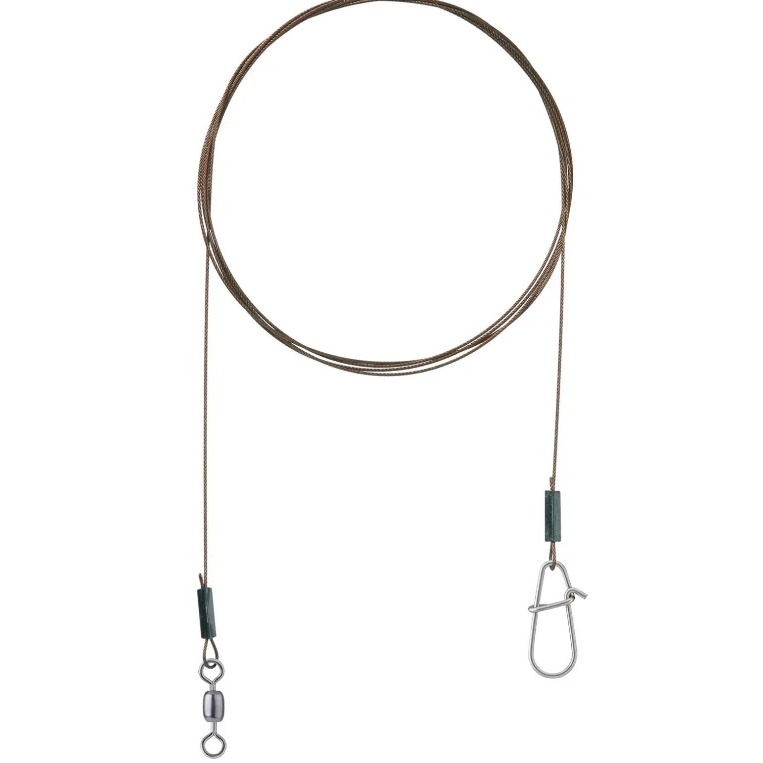 Flexonit Vorfach AFNW-BKK 1 x 19 Swivel/Snap 0,20mm 2Stück 30cm Stahlvorfach