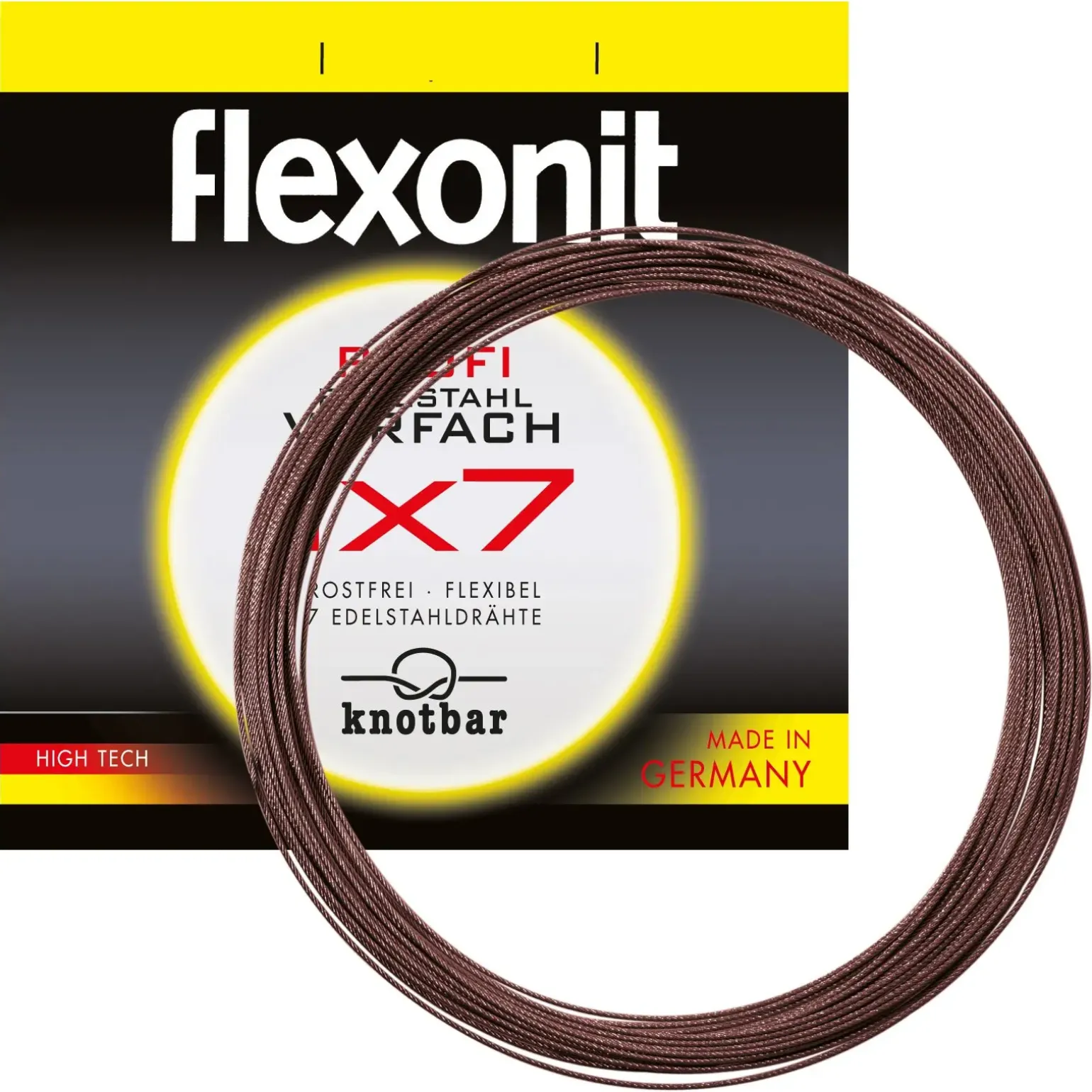 flexonit 1x7 Meterware 4m 0,54mm 28,0kg Stahlvorfach