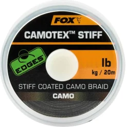 Fox Camotex Stiff Coated Camo Braid 25lb 20m Vorfachmaterial