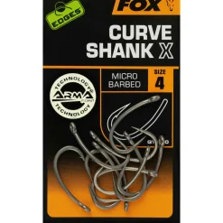 Fox Edges Curve Shank X size 4 Karpfenhaken