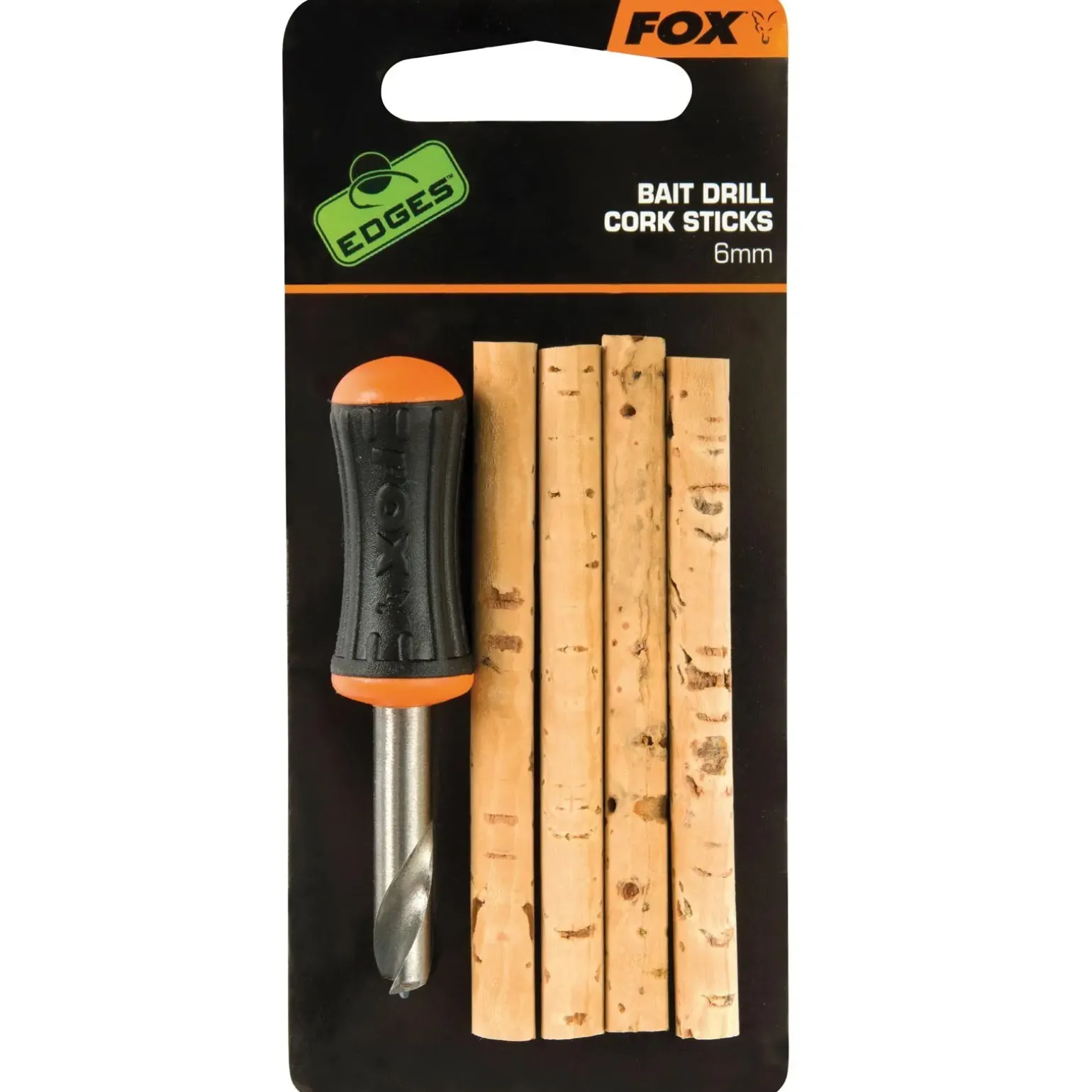 Fox Edges Drill & Cork Stick Set Tigernut Karpfenangeln Bohrer Sortiment