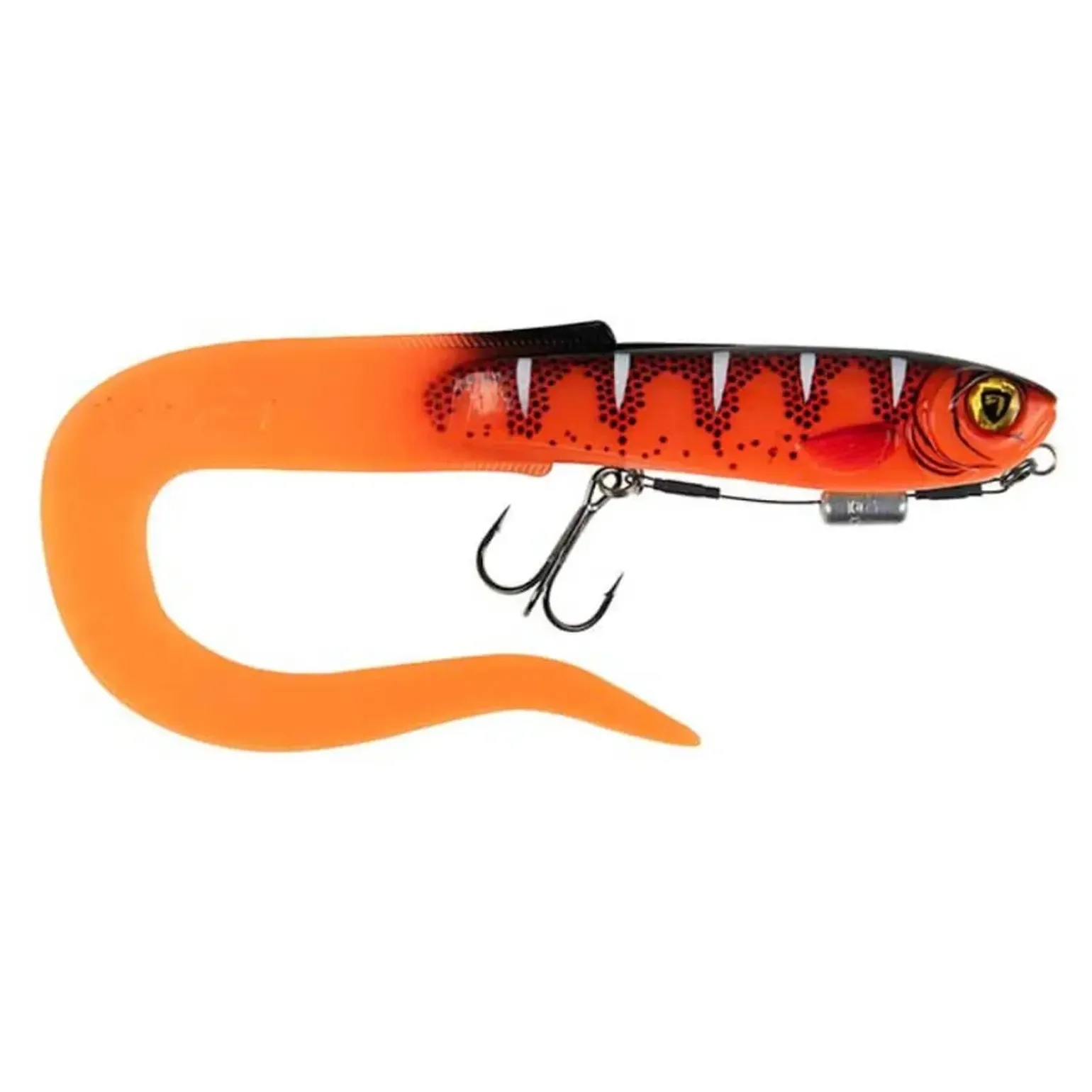 Fox Rage Slick Eel Loaded 35cm # 2/0 - UV Red Wake Gummifisch
