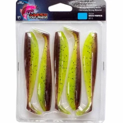 Fox Rage Zander Pro Ultra UV 7.5cm/3" UV GREEN PUMPKIN x 5pc Gummifisch