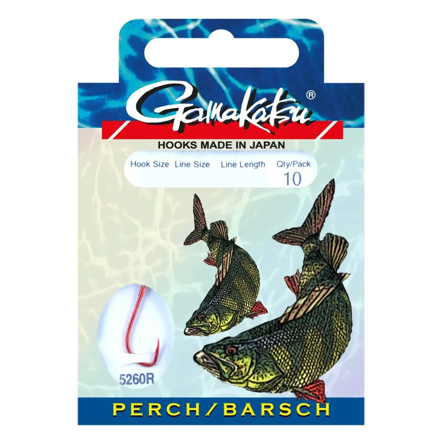 Gamakatsu Barsch 50cm 5260R Gr. 6 Vorfachhaken