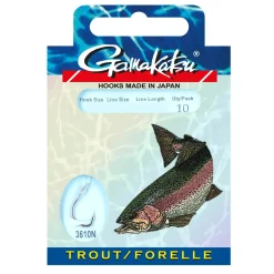 Gamakatsu Forelle 100cm 3610N Gr.8 Vorfachhaken