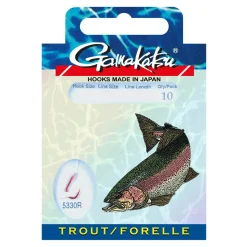 Gamakatsu Forelle 60cm 5330R Gr.8 Vorfachhaken