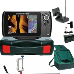 Humminbird Helix 7 Chirp GPS Mega SI G4 Side Imaging GPS Kartenplotter Echolot Portabel Profi Plus - Komplett mit Geber