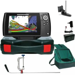 Humminbird Helix 7 Chirp GPS G4 GPS Kartenplotter Echolot Portabel Profi Plus - Komplett mit Geber