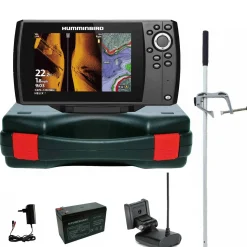 Humminbird Helix 7 Chirp GPS Mega SI G4 Side Imaging GPS Kartenplotter Echolot Portabel Master - Komplett mit Geber