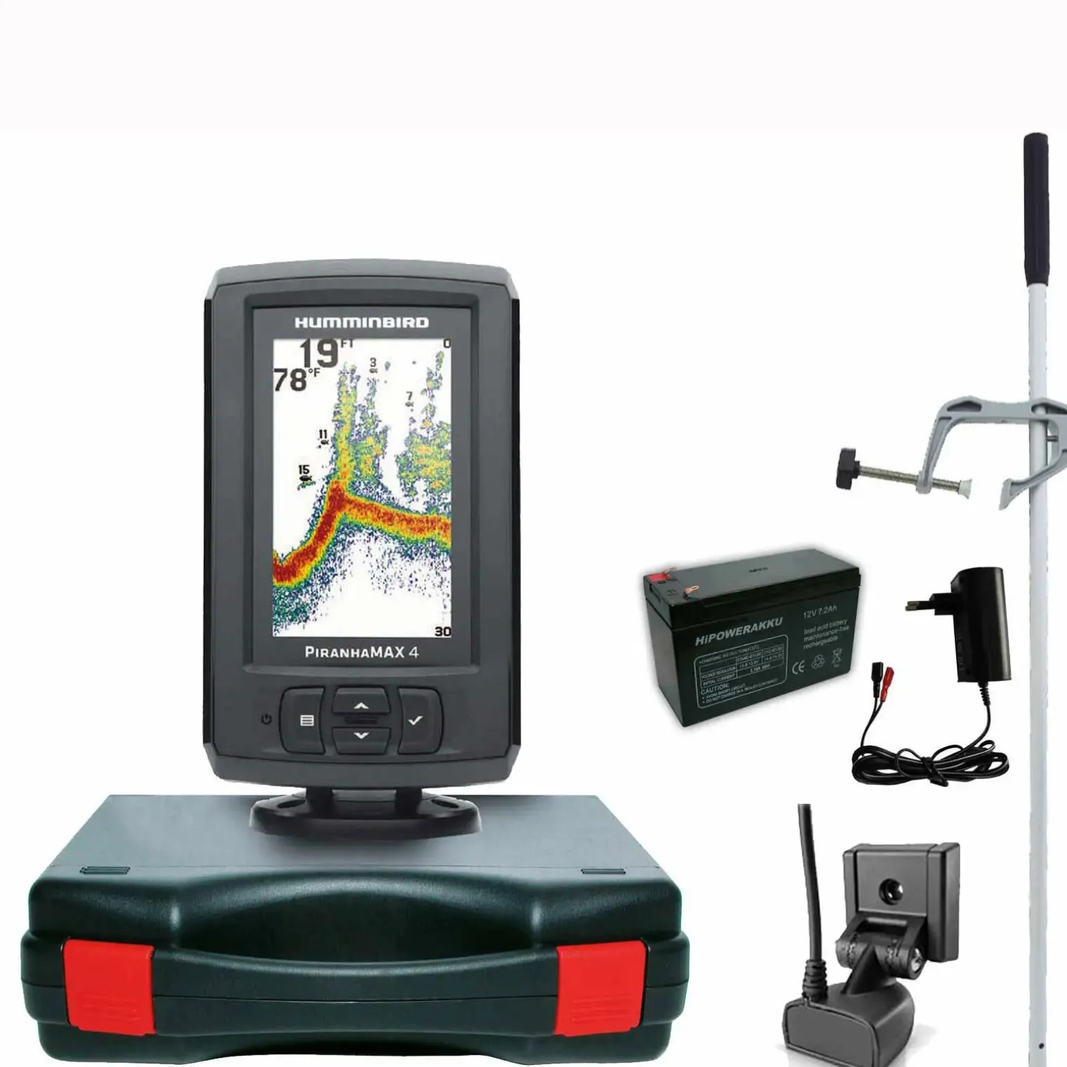 Humminbird PiranhaMax 4 Echolot Portabel Master Edition – Komplettsystem