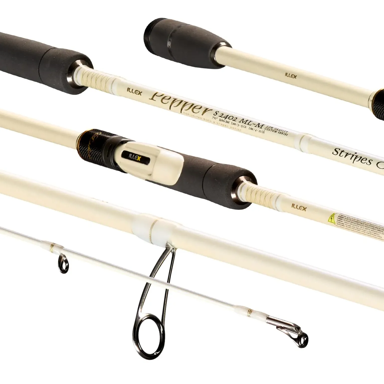 ILLEX Pepper X5 S 2402 ML-M 2,41m 3-15g Stripes Ops Spinnrute