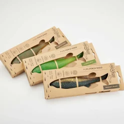 Jackson Green Pure Perch Shad 10,0cm Midnight Black Gummifisch