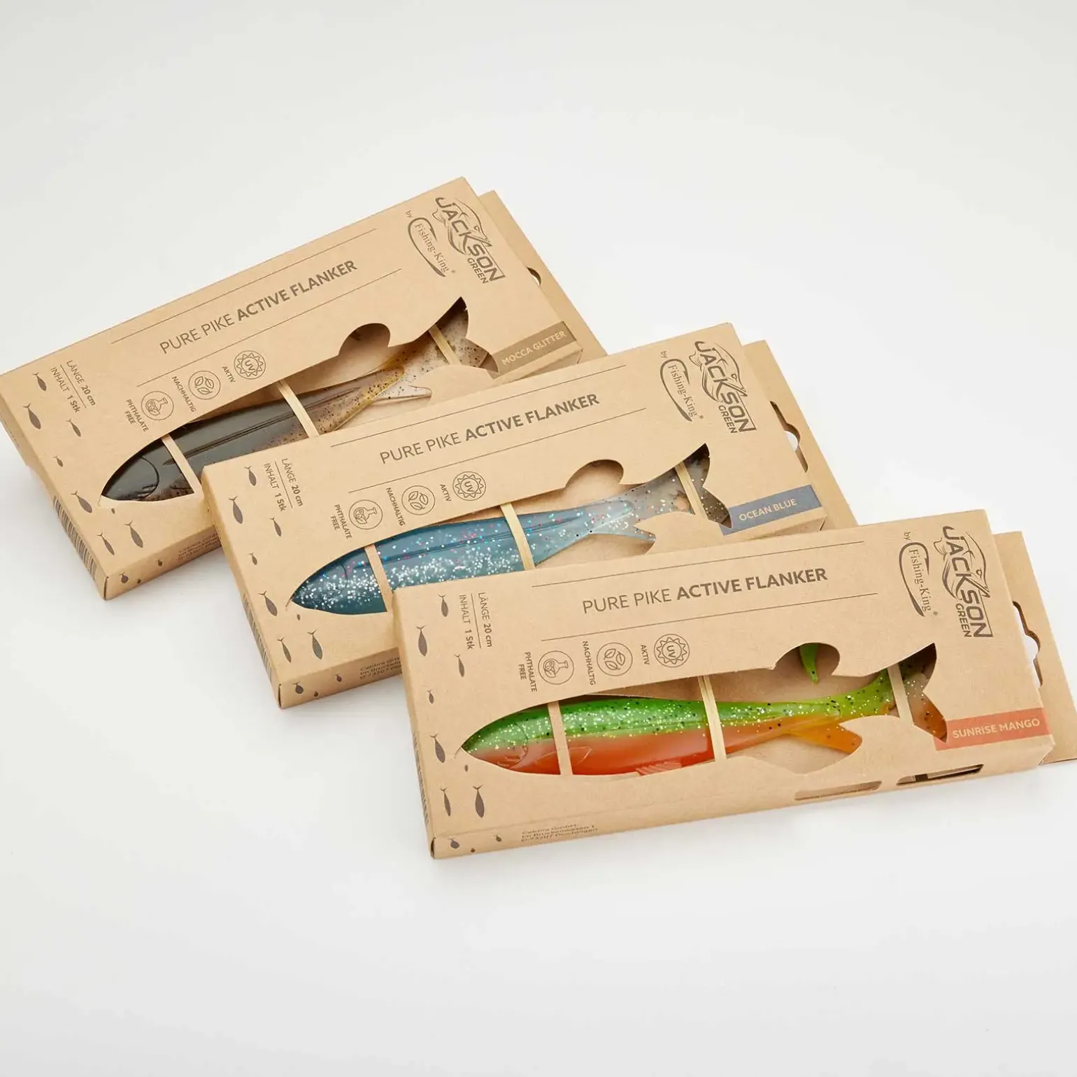 Jackson Green Pure Pike Active Flanker 20,0cm Arctic Grey Gummifisch