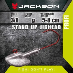 Jackson VMC Jighead Stand Up 3/0 für Köderlänge 5–8 cm 18g