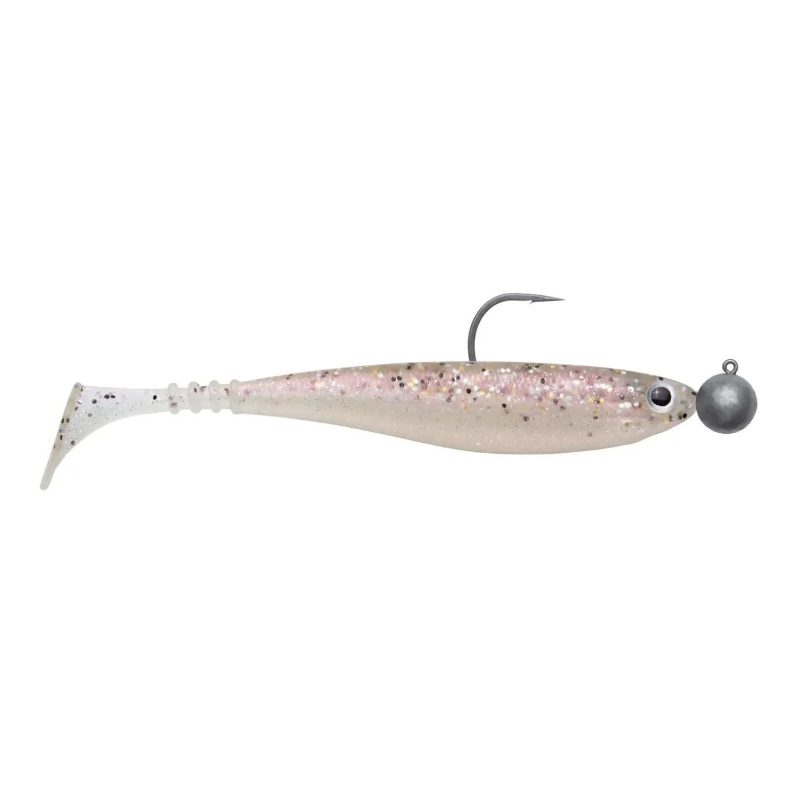 Jackson Zanderbait 14cm Rigged Salt n Pepper Zanderangeln Gummifisch montiert